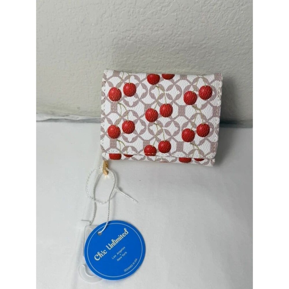 Chic Unlimited Cherry Print Mini Wallet